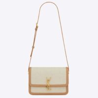 Saint Laurent YSL Women Solferino Medium Canvas Vegetable-Tanned Leather (2)