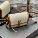 Saint Laurent YSL Women Solferino Medium Canvas Vegetable-Tanned Leather – Bild 3