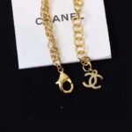 Chanel Women CC Chain Belt Metal Glass Pearls Gold Blue Pearly White - immagine 13