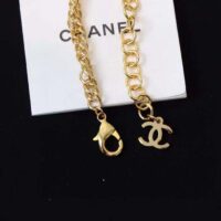 Chanel Women CC Chain Belt Metal Glass Pearls Gold Blue Pearly White (3)