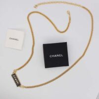 Chanel Women CC Chain Belt Metal Gold Blue (8)