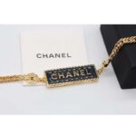 Chanel Women CC Chain Belt Metal Gold Blue Ref.  ABC748 B15375 NU456 – Image 3