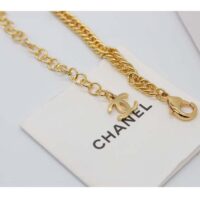 Chanel Women CC Chain Belt Metal Gold Blue Ref. ABC749 B15375 NU456 (5)