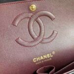 Chanel Women CC Classic 11.12 Handbag Lambskin Gold-Tone Metal Black – Image 10