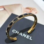 Chanel Women CC Cuff Metal Gold Black Ref. ABC986 B16125 NW383 - immagine 2