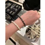 Chanel Women CC Cuff Metal Gold Black Ref. ABC986 B16125 NW383 - immagine 9