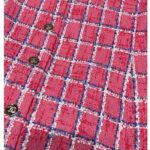 Chanel Women CC Dress Tweed Pink Blue White Ref. P76664 V68503 NU756 - Image 6