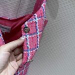 Chanel Women CC Dress Tweed Pink Blue White Ref. P76664 V68503 NU756 - Image 11