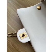 Chanel Women CC Mini Flap Bag Lambskin Imitation Pearls White (8)