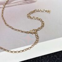 Chanel Women CC Pendant Choker Metal Strass Gold Crystal (10)