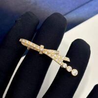 Chanel Women CC Ruban Ring 18K Beige Gold Diamonds (5)