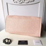 Chanel Women CC Shopping Bag Canvas Leather Mixed Fibers Pink - Imagen 8