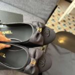 Chanel Women CC Slingbacks Fabric Lambskin Grosgrain Black 1.5 CM Heel - Bild 4