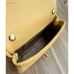Chanel Women CC Small Flap Bag Pearly Lambskin Imitation Pearls Yellow - Image 7