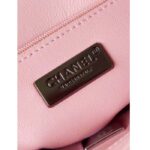 Chanel Women CC Small Flap Bag Sequins Black Metal Pink Black – Image 10