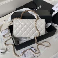 Chanel Women CC Wallet On Chain Shiny Crumpled Lambskin Imitation Pearls (3)