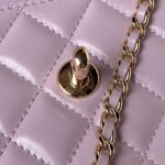 Chanel Women CC Wallet On Chain Shiny Lambskin Strass Light Pink – Bild 7