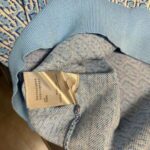 Dior CD Women Oblique Polo Shirt White Blue Cotton Jacquard - Bild 10