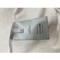 Dior CD Men T-Shirt Ecru Silk Cotton Jersey Ribbed Crew Neck (7)