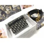 Dior CD Unisex 30 Montaigne Box Bag Blue Dior Oblique Jacquard - Imagen 5