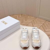 Dior CD Women C’est Dior Sneaker Embroidered Cotton Champagne Resin Pearls Mesh (3)