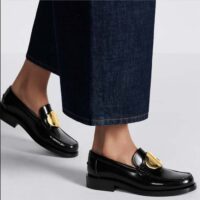 Dior CD Women Forever Dior Loafer Black Brushed Calfskin (6)