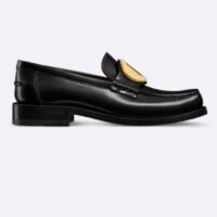 Dior CD Women Forever Dior Loafer Black Brushed Calfskin (6)