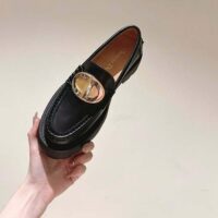 Dior CD Women Forever Dior Loafer Black Brushed Calfskin (6)