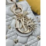 Dior CD Women Small Lady Dior My ABCDior Bag Latte Cannage Lambskin - immagine 8