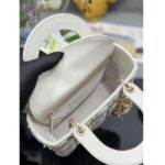 Dior CD Women Small Lady Dior My ABCDior Bag Latte Cannage Lambskin - immagine 7