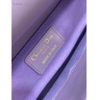 Dior CD Women Small Lady Dior My ABCDior Bag Lilac Cannage Lambskin (7)