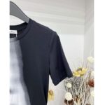 Dior Women T-Shirt Black White Cotton Linen Jersey Eiffel Tower Motif - Bild 7