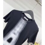 Dior Women T-Shirt Black White Cotton Linen Jersey Eiffel Tower Motif - Bild 4