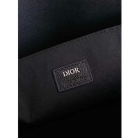 Dior Unisex CD East-West Tote Bag Beige Black Maxi Oblique Jacquard (11)