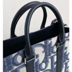 Dior Unisex CD East-West Tote Bag Beige Black Maxi Oblique Jacquard – Image 5