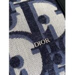 Dior Unisex CD East-West Tote Bag Beige Black Maxi Oblique Jacquard – Image 6