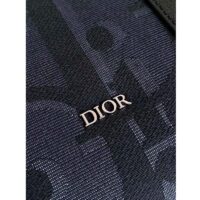 Dior Unisex CD East-West Tote Bag Black Maxi Dior Oblique Jacquard (10)