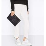 Dior Unisex CD Large Caro Daily Pouch Black Supple Cannage Calfskin - Image 11