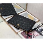 Dior Unisex CD Large Caro Daily Pouch Black Supple Cannage Calfskin - Image 7