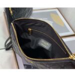 Dior Unisex CD Large Caro Daily Pouch Black Supple Cannage Calfskin - Image 9