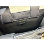 Dior Unisex CD Mini Dior Book Tote Black Macrocannage Calfskin - Image 10