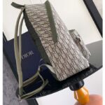 Dior Unisex CD Rider Backpack Khaki Dior Oblique Jacquard - Imagen 4