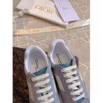 Dior Unisex Dior Star Sneaker Pastel Blue Suede Calfskin White Calfskin - Image 5