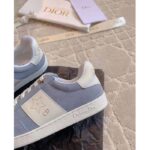 Dior Unisex Dior Star Sneaker Pastel Blue Suede Calfskin White Calfskin - Image 6