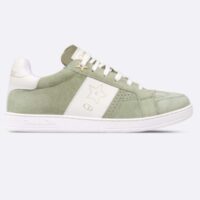 Dior Unisex Dior Star Sneaker Pastel Peyote Green Suede Calfskin and White Calfskin (7)