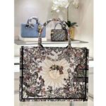 Dior Unisex Large Dior Book Tote Ecru Multicolor 4 Saisons Automne Soleil Embroidery - immagine 3