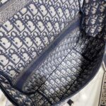 Dior Unisex Medium Diorcamp Bag Blue Dior Oblique Embroidery - Image 7
