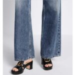 Dior Women CD 30 Montaigne Platform Slide Black Calfskin – Image 8