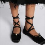 Dior Women CD D-Joy Ballet Flat Black Satin Grosgrain - Imagen 11