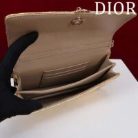 Dior Women CD Dior Or My Dior Mini Bag Gold Metallic Crinkled Cannage Calfskin (4)